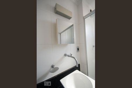 Detalhe Banheiro de apartamento para alugar com 1 quarto, 42m² em Vila Brasílio Machado, São Paulo