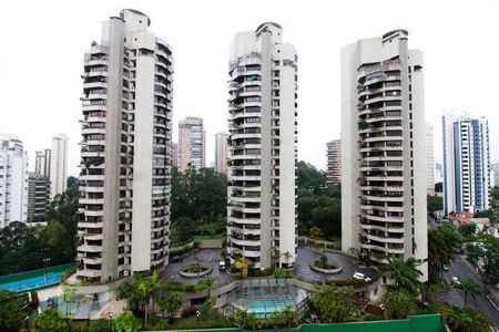 Vista da varanda de apartamento à venda com 1 quarto, 60m² em Paraíso do Morumbi, São Paulo