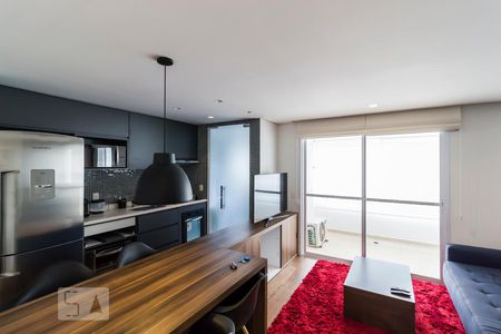 Sala de apartamento para alugar com 1 quarto, 65m² em Vila Anglo Brasileira, São Paulo