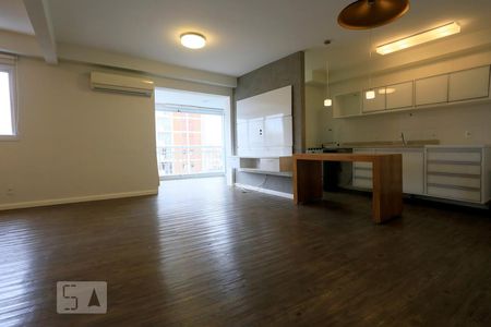 Sala Conceito Aberto de apartamento para alugar com 1 quarto, 82m² em Pinheiros, São Paulo