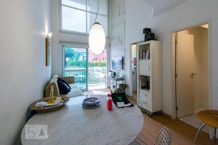 Sala de apartamento à venda com 1 quarto, 58m² em Vila Nova Conceição, São Paulo