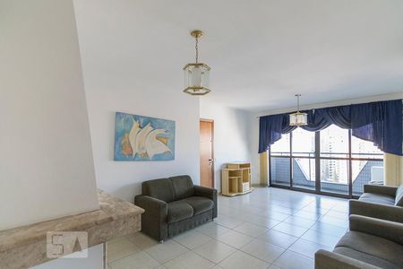 Sala com Lareira de apartamento à venda com 3 quartos, 130m² em Santa Paula, São Caetano do Sul