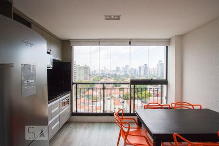 Varanda de kitnet/studio à venda com 1 quarto, 37m² em Vila Cordeiro, São Paulo