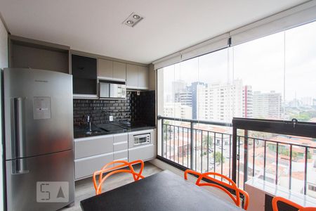 Varanda de kitnet/studio à venda com 1 quarto, 37m² em Vila Cordeiro, São Paulo