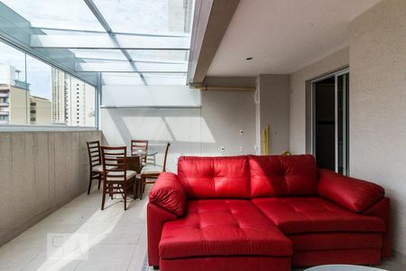 Varanda de kitnet/studio para alugar com 1 quarto, 41m² em Barra Funda, São Paulo