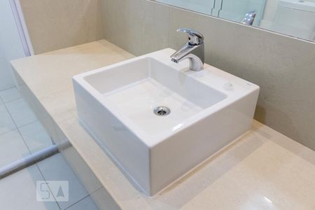 Detalhe do Banheiro de kitnet/studio para alugar com 1 quarto, 45m² em Tamboré, Santana de Parnaíba