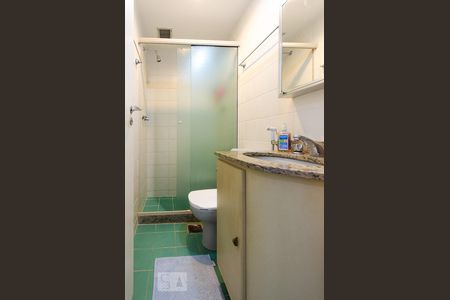 Banheiro social de apartamento à venda com 3 quartos, 149m² em Jardim Botânico, Rio de Janeiro