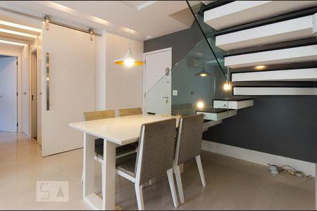 Sala no pavimento 1 do duplex de apartamento à venda com 4 quartos, 160m² em Lagoa, Rio de Janeiro