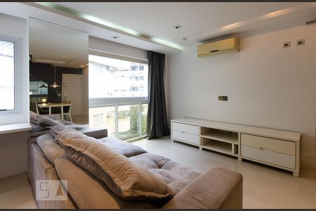 Sala no pavimento 1 do duplex de apartamento à venda com 4 quartos, 160m² em Lagoa, Rio de Janeiro