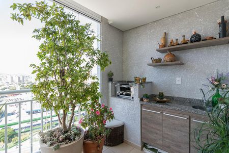 Varanda Gourmet de apartamento à venda com 3 quartos, 80m² em Rudge Ramos, São Bernardo do Campo