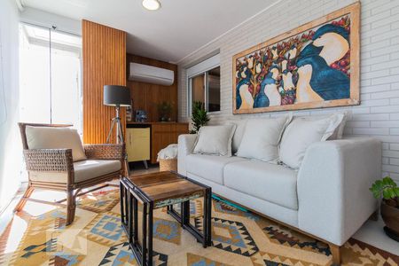 Varanda de apartamento à venda com 3 quartos, 138m² em Jardim Caravelas, São Paulo