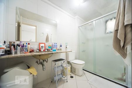 Banheiro da Suíte 1 de apartamento à venda com 4 quartos, 139m² em Centro, Santo André