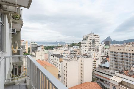 Varanda e vista da sala de apartamento à venda com 2 quartos, 63m² em Glória, Rio de Janeiro