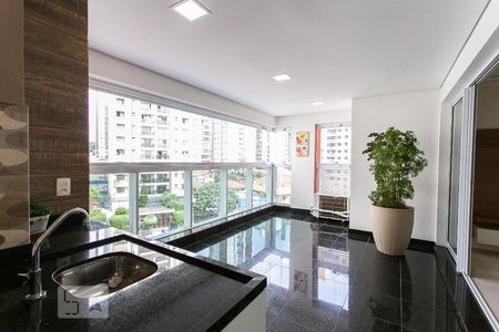 Varanda gourmet de apartamento à venda com 2 quartos, 92m² em Jardim Anália Franco, São Paulo