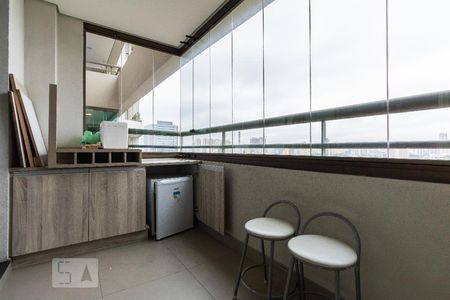 Sacada de apartamento à venda com 1 quarto, 40m² em Brooklin Paulista, São Paulo