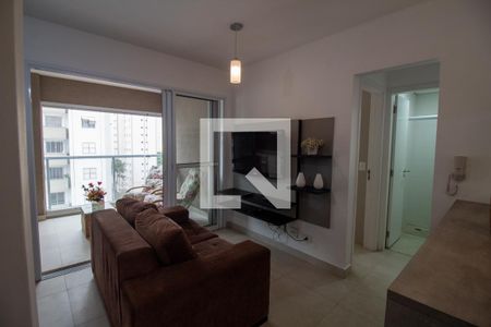 Sala de apartamento para alugar com 1 quarto, 35m² em Santo Amaro, São Paulo