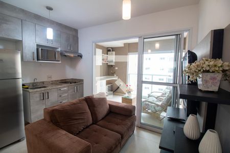 Sala de apartamento para alugar com 1 quarto, 35m² em Santo Amaro, São Paulo