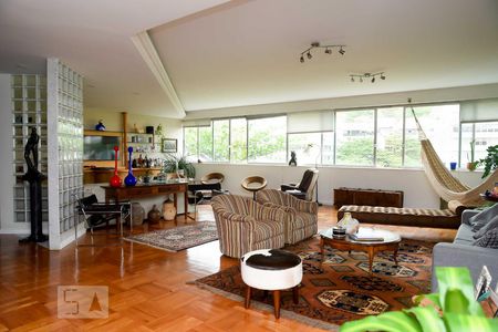 Sala de apartamento para alugar com 4 quartos, 300m² em Leblon, Rio de Janeiro