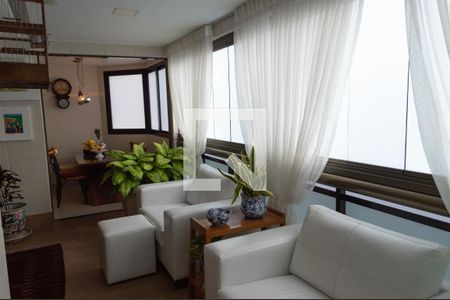 Varanda da Sala de apartamento à venda com 3 quartos, 132m² em Barra da Tijuca, Rio de Janeiro