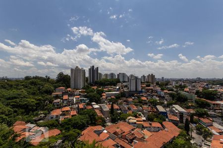 Sala (vista) de apartamento para alugar com 2 quartos, 62m² em Vila Indiana, São Paulo