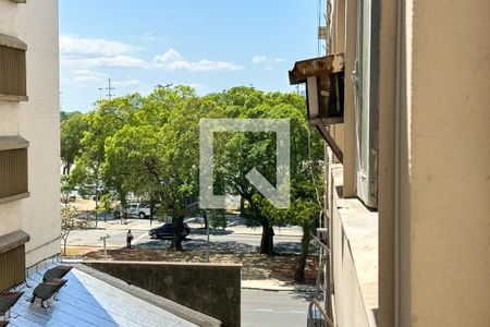 Sala/Quarto - Vista de kitnet/studio para alugar com 1 quarto, 25m² em Botafogo, Rio de Janeiro