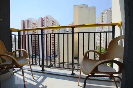 Varanda de kitnet/studio para alugar com 1 quarto, 26m² em Campos Elíseos, São Paulo