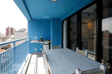 Varanda Gourmet de kitnet/studio para alugar com 1 quarto, 36m² em Bela Vista, São Paulo