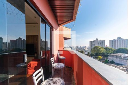 Varanda da Sala de apartamento à venda com 3 quartos, 150m² em Vila Valparaíso, Santo André