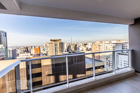 Varanda de kitnet/studio à venda com 1 quarto, 35m² em Consolação, São Paulo