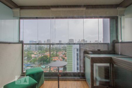 Varanda de kitnet/studio para alugar com 1 quarto, 29m² em Vila Cordeiro, São Paulo