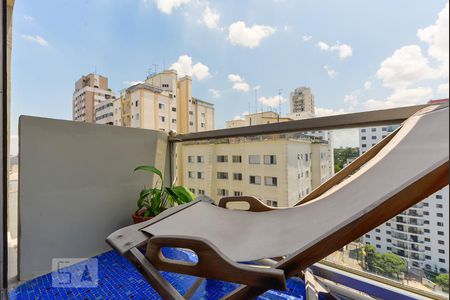 Varanda Suíte de apartamento para alugar com 2 quartos, 106m² em Vila Madalena, São Paulo