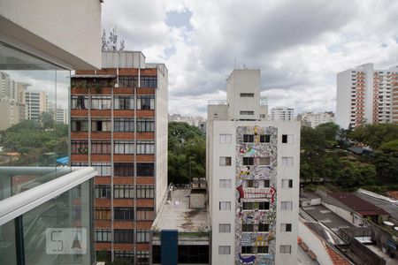 Vista do Quarto de apartamento para alugar com 1 quarto, 34m² em Consolação, São Paulo