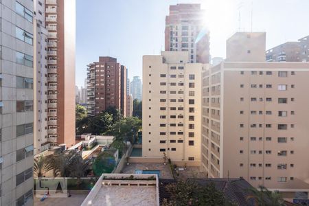 Vista de apartamento para alugar com 1 quarto, 55m² em Moema, São Paulo