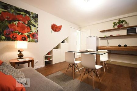 Sala de apartamento para alugar com 1 quarto, 39m² em Real Parque, São Paulo