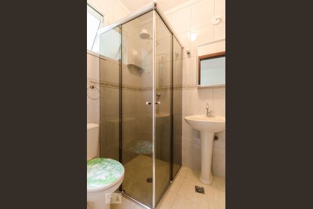 Banheiro da Suíte de apartamento à venda com 3 quartos, 87m² em Campestre, Santo André