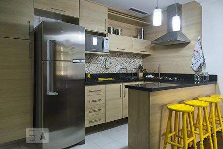 Cozinha de kitnet/studio à venda com 1 quarto, 45m² em República, São Paulo