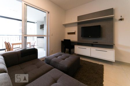 Sala de apartamento para alugar com 1 quarto, 55m² em Vila Cordeiro, São Paulo