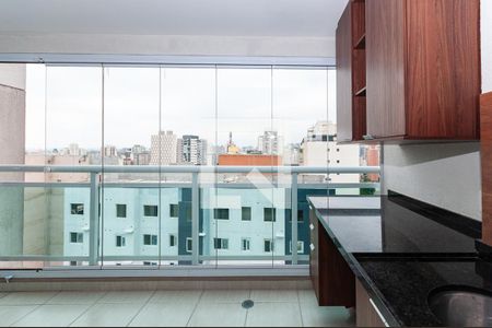 Varanda de kitnet/studio para alugar com 1 quarto, 33m² em Barra Funda, São Paulo