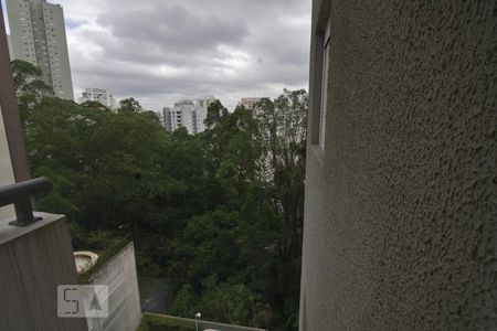 Vista da sala de kitnet/studio à venda com 1 quarto, 38m² em Vila Andrade, São Paulo