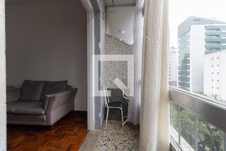 Varanda da Sala de apartamento para alugar com 1 quarto, 60m² em Liberdade, São Paulo