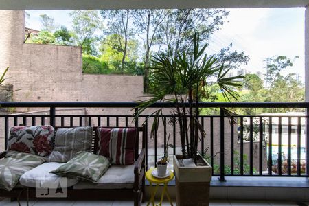 Sala (varanda) de apartamento para alugar com 3 quartos, 77m² em Vila Andrade, São Paulo