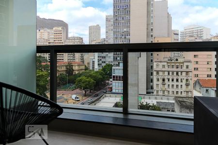 Varanda de kitnet/studio para alugar com 1 quarto, 28m² em República, São Paulo