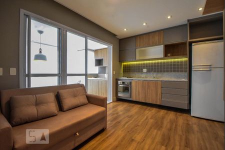 Sala de apartamento para alugar com 1 quarto, 39m² em Brooklin Paulista, São Paulo