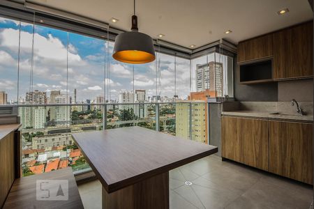 Varanda de apartamento para alugar com 1 quarto, 39m² em Brooklin Paulista, São Paulo