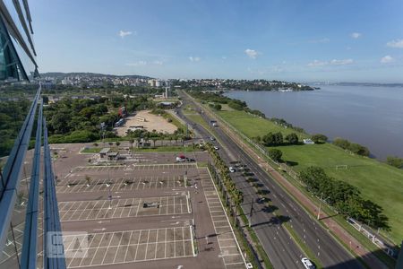 Vista da varanda de apartamento à venda com 1 quarto, 61m² em Cristal, Porto Alegre