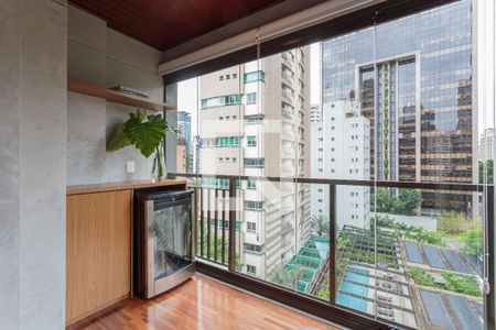 Varanda de apartamento para alugar com 1 quarto, 49m² em Jardim Paulistano, São Paulo