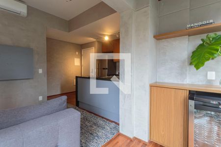 Sala de apartamento para alugar com 1 quarto, 49m² em Jardim Paulistano, São Paulo