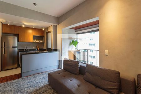 Sala de apartamento para alugar com 1 quarto, 49m² em Jardim Paulistano, São Paulo