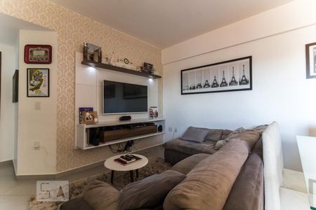 Sala de apartamento à venda com 3 quartos, 100m² em Vila Valparaíso, Santo André