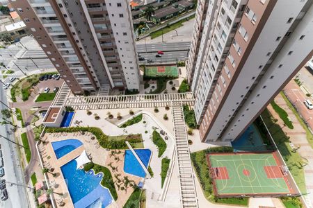 Vista da Varanda Gourmet de apartamento à venda com 2 quartos, 58m² em Vila Homero Thon, Santo André